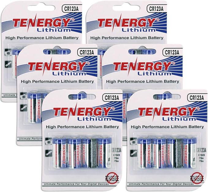 Tenergy 3V CR123A Lithium Battery, High Performance 1500mAh CR123A Cell - Image 7