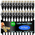 Cat6a Slim Ethernet Patch Cable 14 ft, Cat6a Patch Cable by Lysymixs