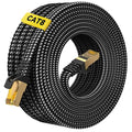 ARISKEEN Cat 8 Ethernet Cable 50 FT, Nylon Braided High Speed Cat8 Network LAN by ARISKEEN