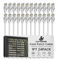 1 Foot Cat6 Patch Cables, Solid Pure Copper Patch Cord, Cat 6 Ethernet Cable by CatBose