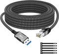 USB to Ethernet Cable 2 FT, USB 3.0 A Male to RJ45 Male Cord, Directly Connected by Kxable