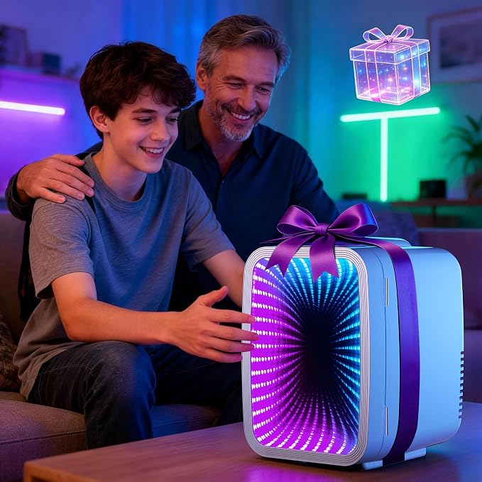 BEICHEN Mini Fridge 4L/6 Can With APP Light Controller for Gaming Room | 4L compact design| APP-controlled customized gaming light | Silent & energy-saving | AC/DC for home & auto |White - Image 8