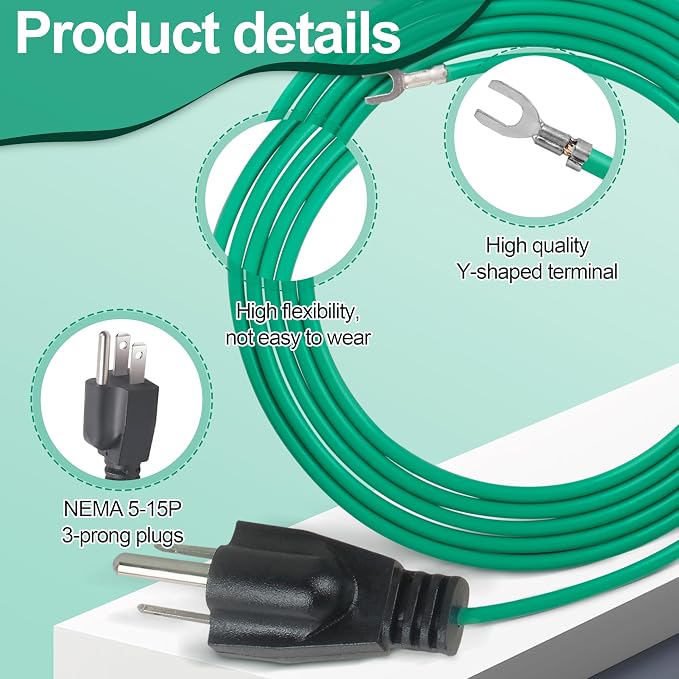6.6 Ft Shielded Ethernet Patch Panel Bond & Ground Extension Wire Adapter - Image 4