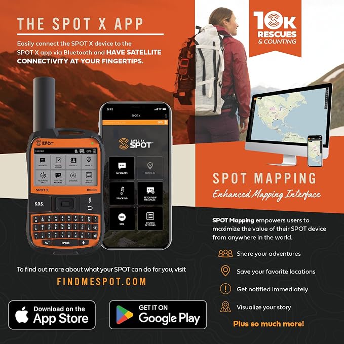 Spot X with Bluetooth 2-Way Satellite Messenger | SOS Protection | Handheld - Image 3