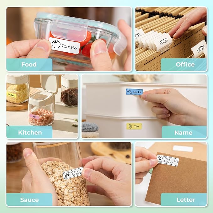 Nelko Label Maker Machine with Tape, P21 Bluetooth Label Printer, Wireless Mini - Image 8