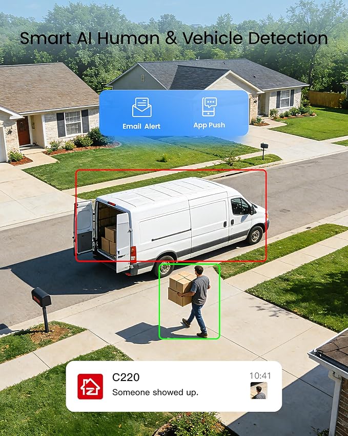 ZOSI C220 8CH 4MP QHD 2.5K PoE Home Security Camera System, 8CH 5MP 3K NVR - Image 2