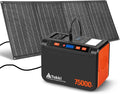 Takki 450W Peak Solar Generator 277Wh Portable Power Station with Solar Panels 40W Included 110V Pure Sine Wave AC Outlet DC USB Ports for Camping CPAP Emergency Tent Outdoor by Takki