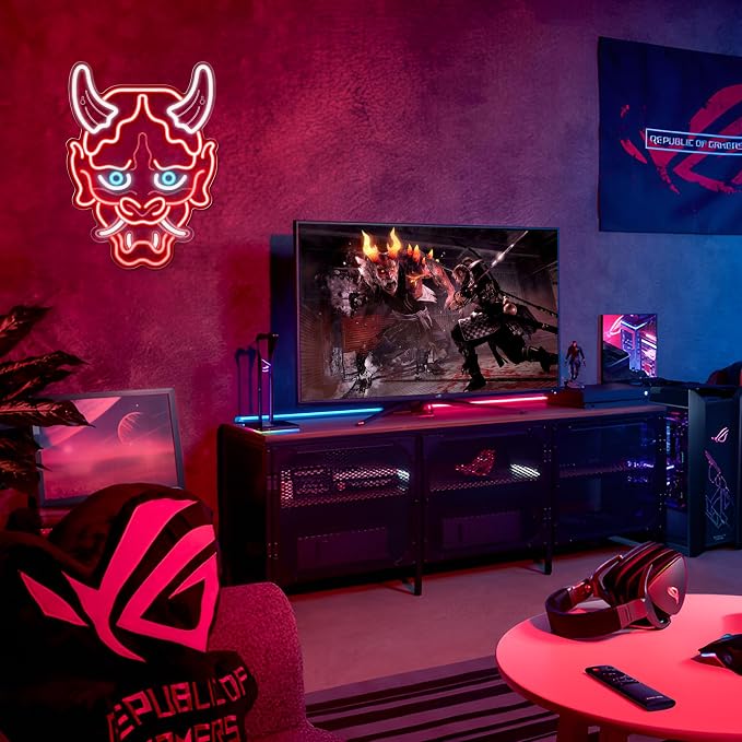 Kavaas Hannya Mask Neon Sign, Anime Japanese Neon Sign - Image 2