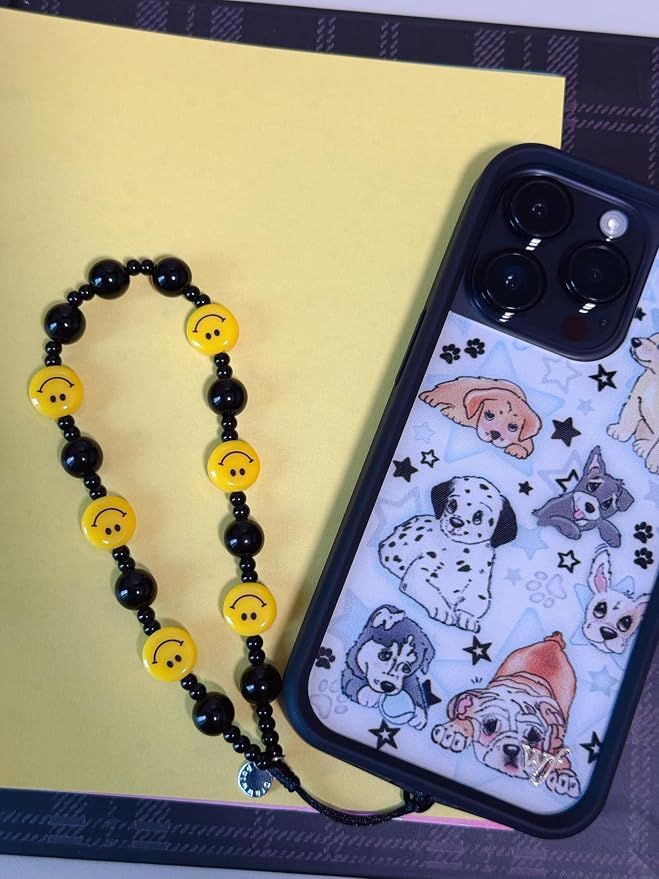 Drawwind Phone Charm Beaded Wristlet Strap Universal Cell Phone Lanyard Cute - Image 3