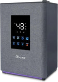 Crane 4.5L Warm and Cool Mist Humidifier, Top Fill Ultrasonic Humidifier for Large Room, Bedroom, Baby Nursery, Easy Clean, Humidifier with Essential Oil Tray, Humidifier with Humidistat & Remote by Crane