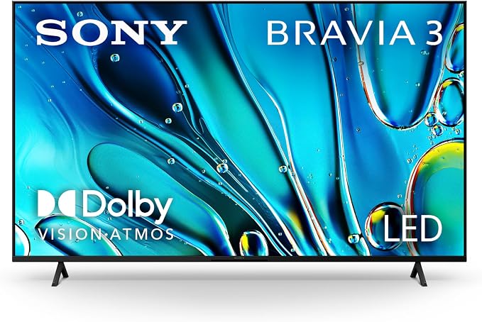 Sony 65 Inch BRAVIA 3 LED 4K HDR Smart Google TV (K-65S30) | Dolby Vision/Atmos, Exclusive Features for PlayStation®5, 4K Processor X1, Triluminos Pro, 4K movie credits included by Unknown