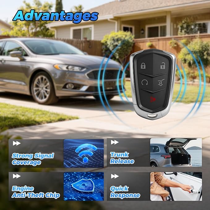 Smart Key Fob 13598516 13510245 433Mhz HYQ2EB Keyless Entry Remote Control - Image 7