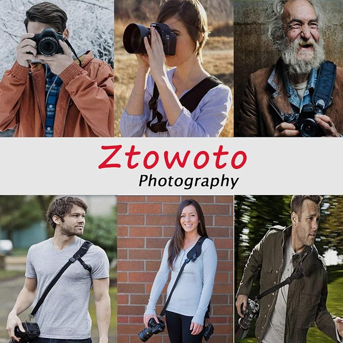 ztowoto Camera Shoulder Double Strap Harness Quick Release Adjustable Dual - Image 7