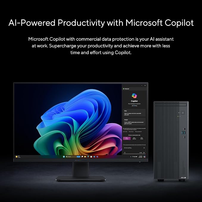 ASUS ExpertCenter P500 Mini Tower Desktop, Intel Core i5, 16GB DDR5 RAM, 512GB SSD, Windows 11 Pro, Bundled Keyboard and Mouse, P500MV-XS503 - Image 9