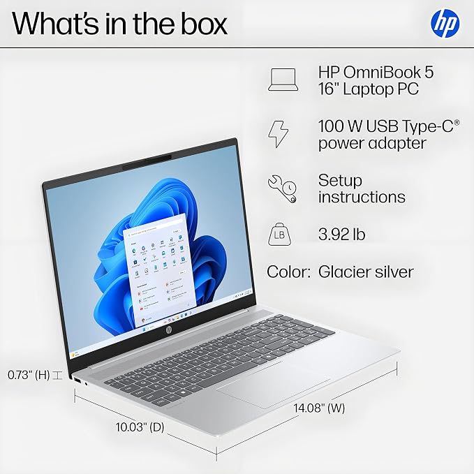 HP OmniBook AI Laptop Computer | Intel Ultra 9 285H | 32GB RAM, 1TB SSD | 16" Touchscreen | Long Battery Life and Fast Charging | 13 Tops NPU | Office 365 | Windows 11 Home - Image 5