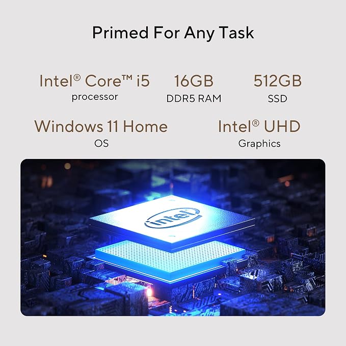 ASUS V500 Mini Tower Desktop - Intel Core i5-16GB DDR5-512GB SSD – Windows 11 Home - Image 3