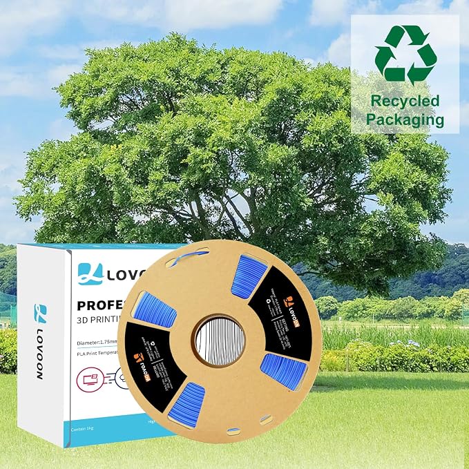 LOVOON PLA Filament 1.75mm Silk Blue Green dualcolor Change by Angle 3D - Image 6