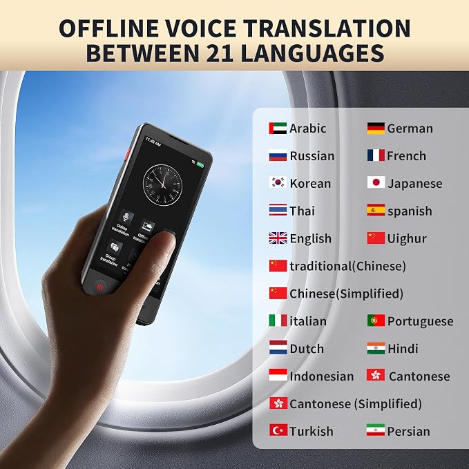 Language Translator Device No WiFi Needed, 2026 Upgraded AI Translator - Image 4