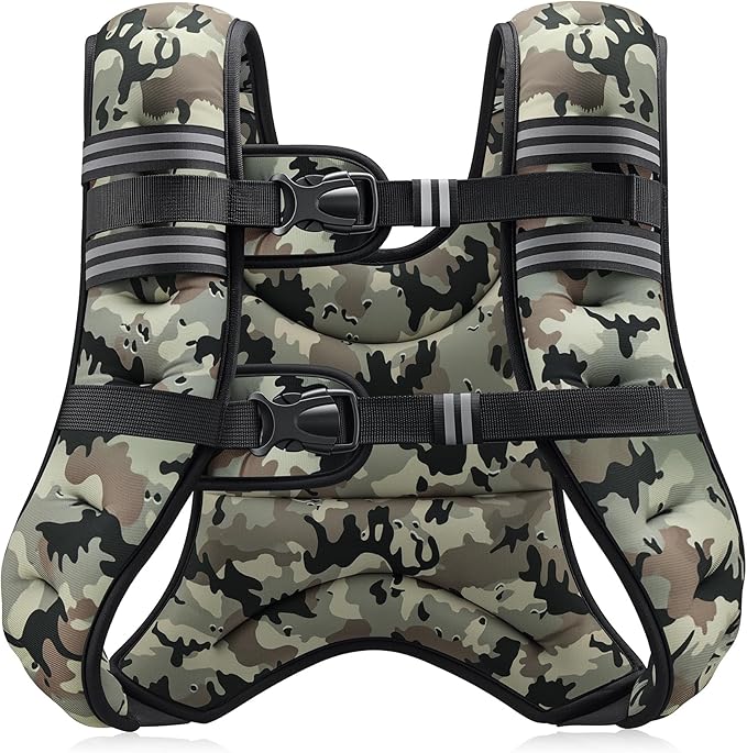 ZELUS Weighted Vest, 6lb/8lb/12lb/16lb/20lb/25lb/30lb Weight Vest by ZELUS
