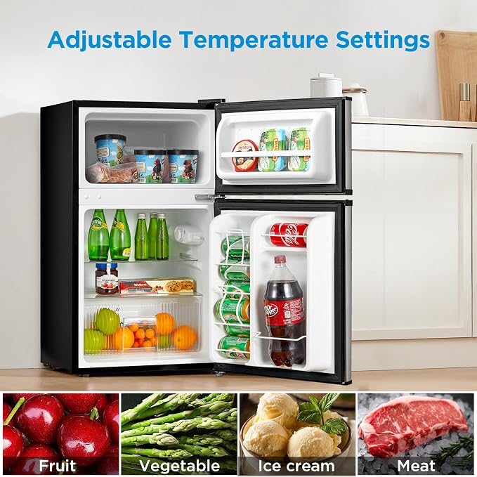 Midea 3.1 Cu.ft Mini Fridge with Freezer, Energy Star Certified, for Dorm - Image 3