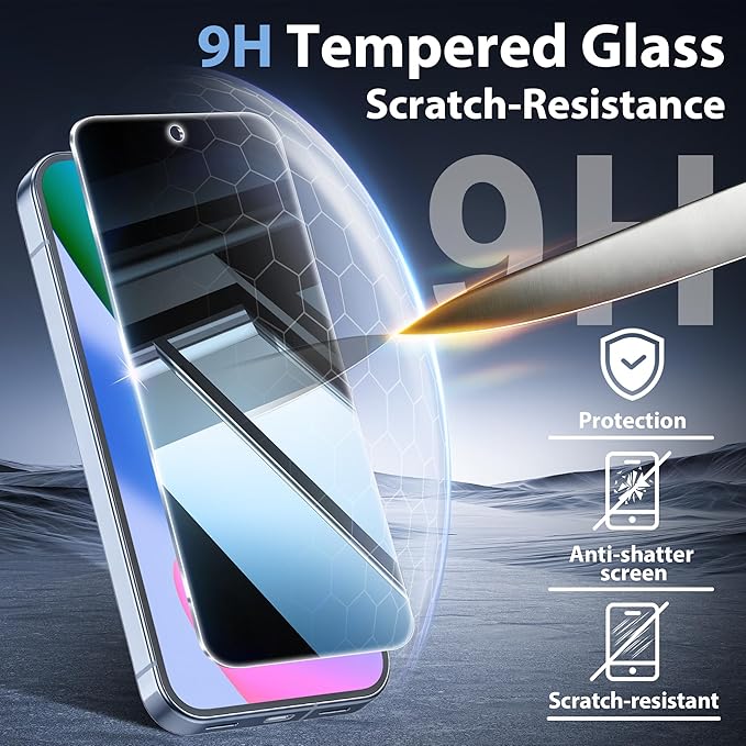 2 Pack for Google Pixel 10 Privacy Screen Protector, 2 Pack Camera Protector - Image 5