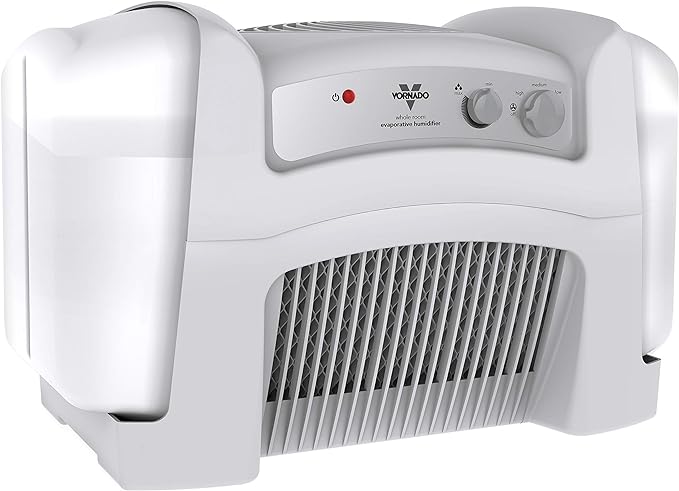 Vornado Evap40 Evaporative Humidifier with Adjustable Humidistat, 4-Gallon Capacity for Large Room Coverage up to 1,000 sq ft, 3 Speed Settings, Easy to Clean Dual Tank by Vornado