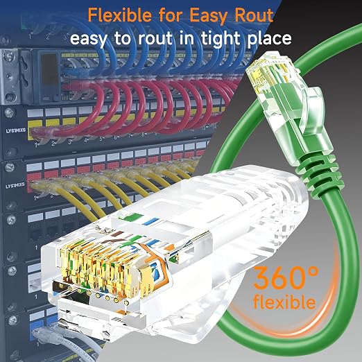 Cat6 Ethernet Patch Cable 2 ft, Cat6 Patch Cable - Image 3