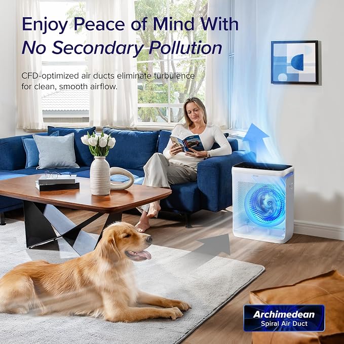 LEVOIT Smart Air Purifier for Home Pets Room up to 1875 ft Vital 200S-P | For Quiet Bedroom at 27dB, AHAM VERIFIDE, Air Quality Monitor, HEPA Sleep Mode for Allergies, Pet Hair and dander, White - Image 7