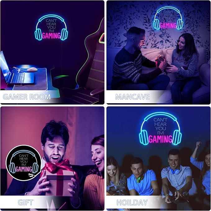 Kavaas Gamer Neon Sign, Neon Headphone Signs - Image 7