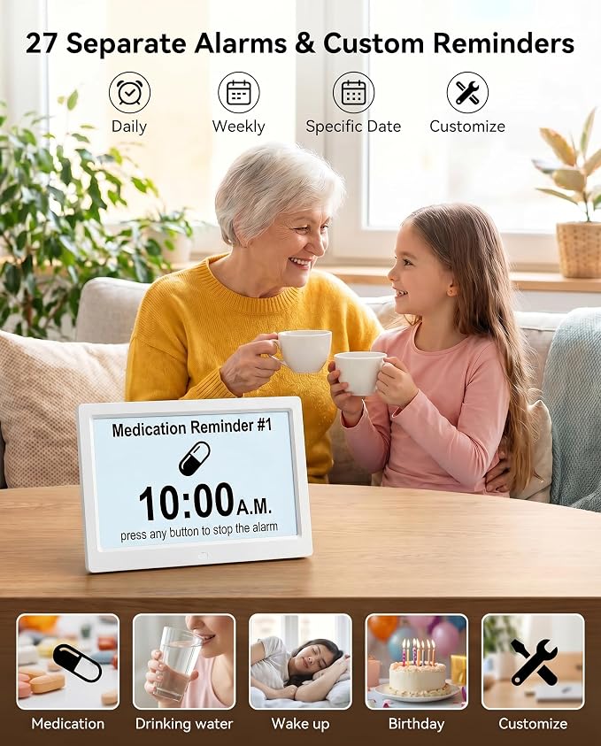 11.5 Inch Extra Large Digital Talking Clock - Image 3
