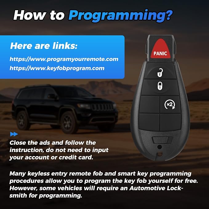 Key Fob 2Pcs 05026378 Compatible - Image 3