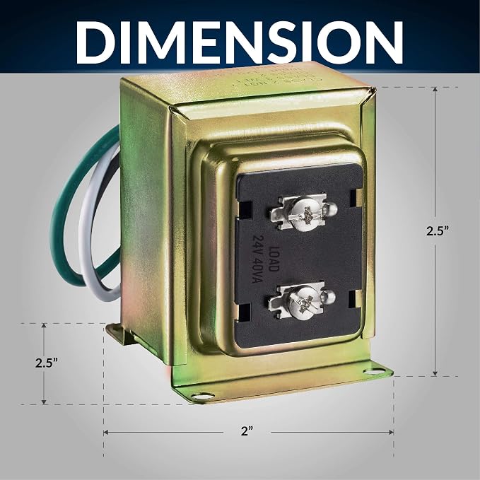 Newhouse Hardware 24V 40VA Door Bell Transformer Compatible - Image 5
