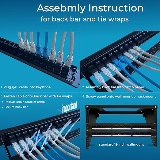 Rapink Patch Panel 24 Port Cat6A - Image 6