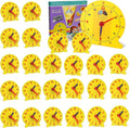 Lenwen 16 Pcs Classroom Clock Kit 24 Hours Learn to Tell Time Teaching Clock Toy by Lenwen