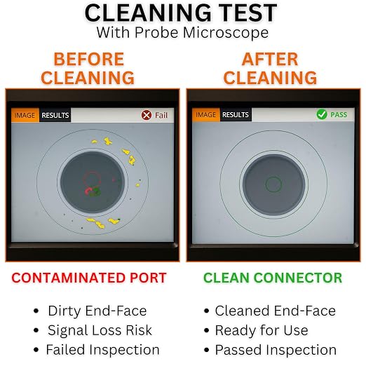 Fiber Optic Cleaning Swabs, 100 Pack LC 1.25mm Lint Free Anti-Static Cleaning - Image 6