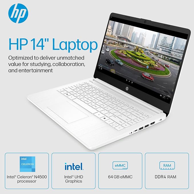 HP Essential 2026 Laptop, Office 365, Copilot AI, 8GB RAM, Intel Processor | Windows 11 Home S, WiFi 6 & Bluetooth, Camera, Fast Charge, Longtime battery life, Portable Design for Office & Student - Image 2