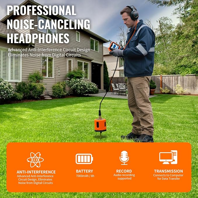 Underground Water Leak Detectors PQ125B Outdoor Wall Pipe Water Leakage - Image 4