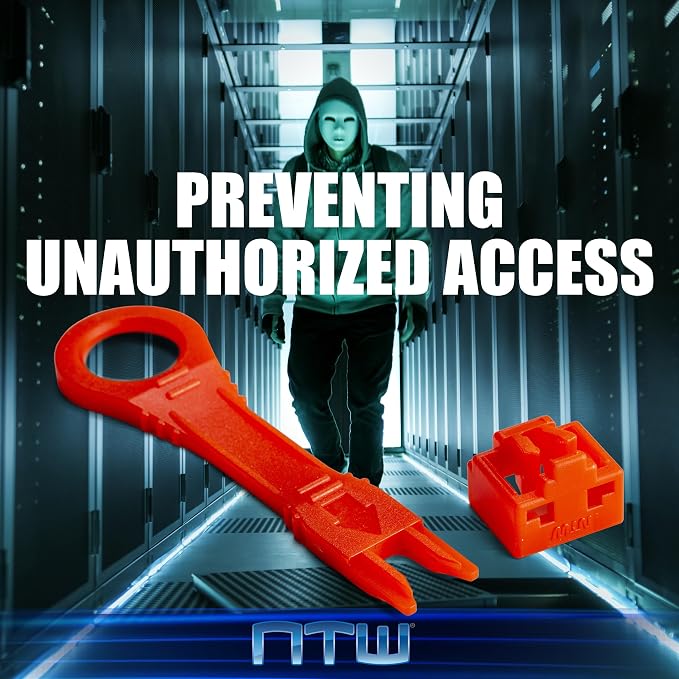 NTW RJ45 Port Blocker & Dust Cover, Network & Ethernet Port Protector, Secure - Image 4