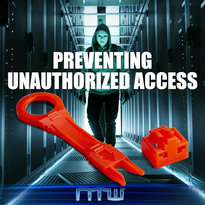 NTW RJ45 Port Blocker & Dust Cover, Ethernet Port Protector, Secure RJ45 - Image 4