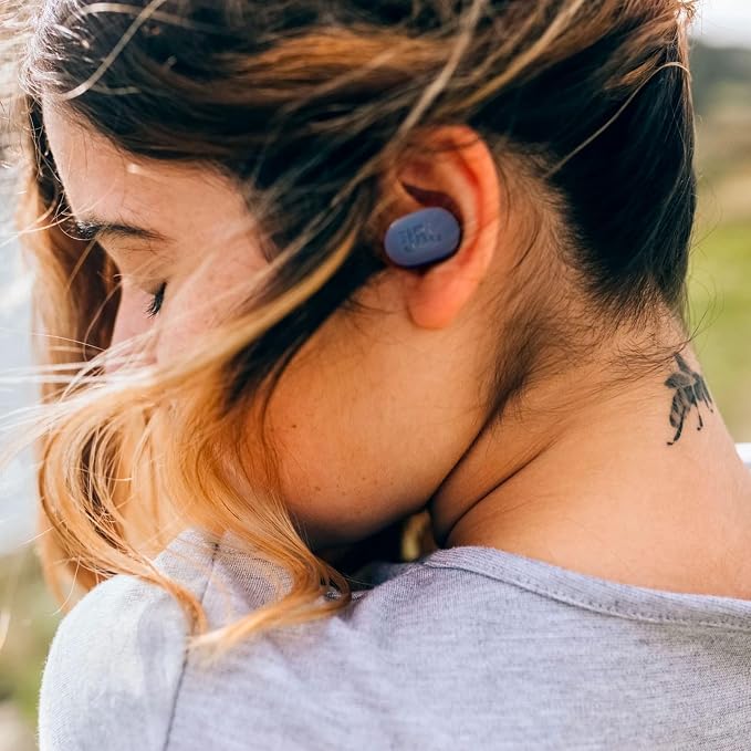 JBL Tune Buds - Noise Cancelling Earbuds - Blue | JBL Pure Bass Sound, Bluetooth 53 with LE audio support, Active Noise Cancelling with Smart Ambient - Image 2