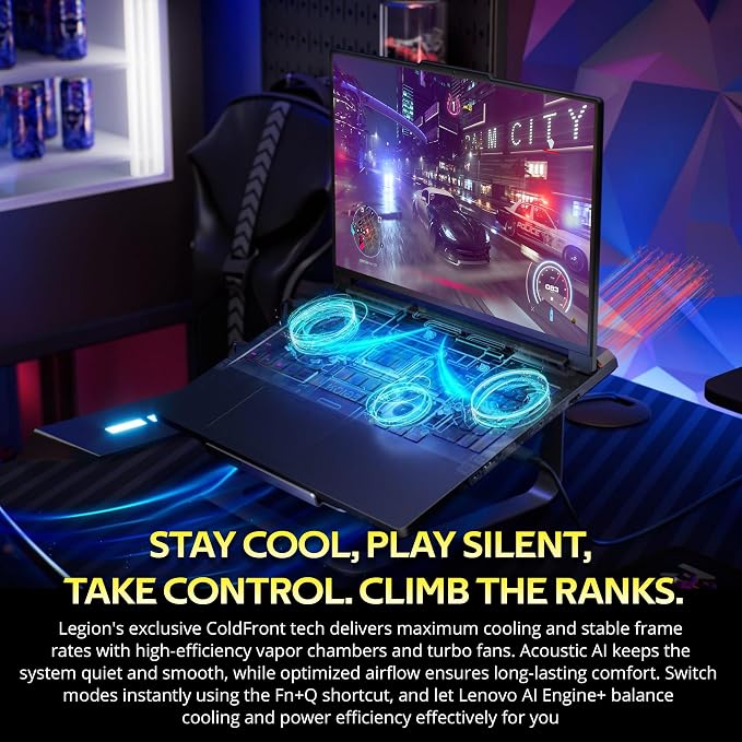Lenovo Legion Pro 7i 16" WQXGA 240Hz Gaming Laptop, Intel Core Ultra 9 275HX, GeForce RTX 5080 16GB GDDR7, 16GB RAM, 2TB Storage (1TB SSD+1TB Docking Station Set), RGB Backlit Keyboard, Win 11, Black - Image 7