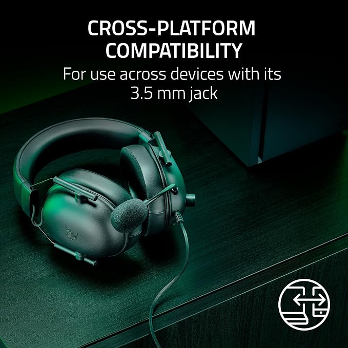 Razer BlackShark V2 X Xbox Gaming Headset, 3.5mm Audio Jack, Black | 50mm Drivers, Cardioid Mic, Lightweight, Comfortable Noise Isolating Earcups, for Xbox Series X, Series S, PS5, PC, Switch - Image 7