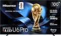 Hisense 100" U6 Pro Series Mini‑LED ULED 4K UHD HDR Gaming AI Smart Fire TV (100U6SF Pro, 2026 New) – Hi-QLED, Native 144Hz, Motion Rate 480, Dolby Vision IQ · Atmos, HDR10+, Glare-Free, Alexa+ by Hisense