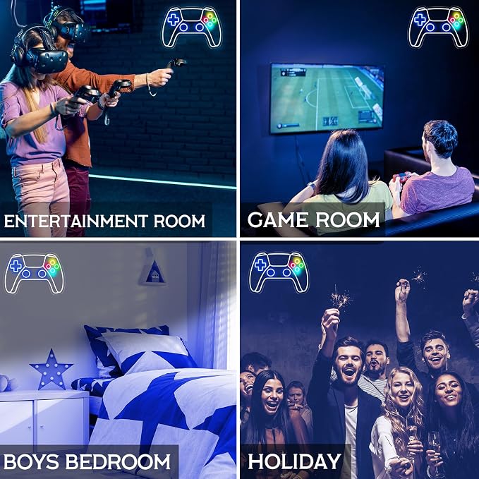 Gamer Neon Sign, Gamepad Shaped LED Neon Sign - Image 7