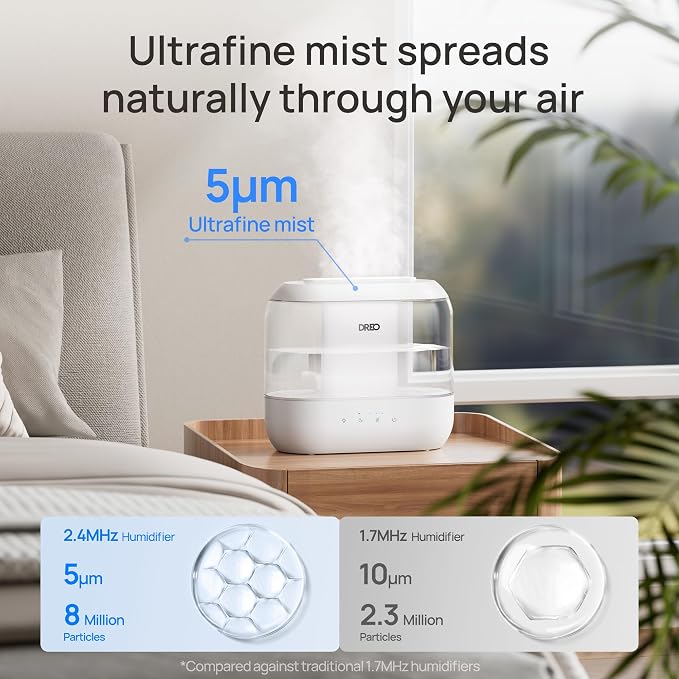 Dreo 4L Smart Humidifiers for Bedroom & Humidifiers for Bedroom - Image 6