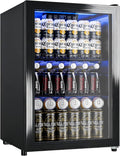 Beverage Refrigerator, 2.47 Cu.Ft Mini Fridge Beverage Cooler | Glass Door, 35–65°F Digital Temperature Display, Adjustable Shelves, Beverage Fridge for Soda, Beer & Wine by Manastin