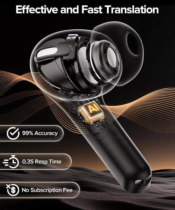 TAGRY Bluetooth Headphones True Wireless Earbuds 60H Playback LED Power Display Earphones with Wireless Charging Case IPX5 Waterproof in-Ear Ear buds with Mic for TV Smart Phone Laptop Computer Sports - Image 5