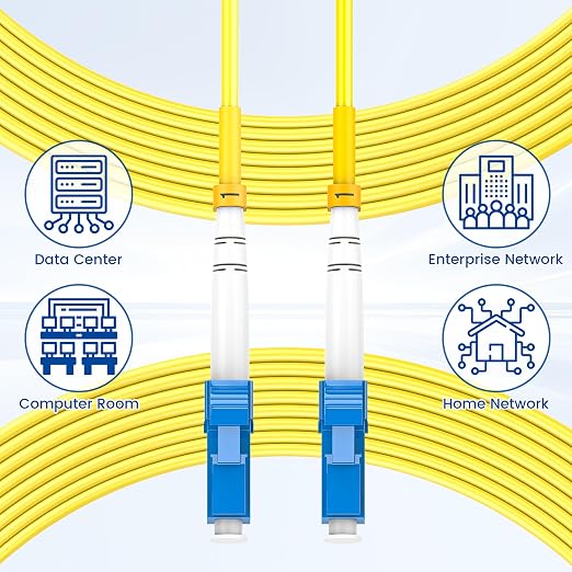 SpeedyCables- OS2 LC to LC Fiber Patch Cable 0.2M, 1G/10Gb 9/125um Single Mode - Image 6