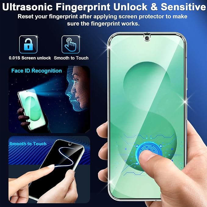 3 Pack for Samsung Galaxy S26 Screen Protector Tempered Glass + 3 Pack Camera - Image 7