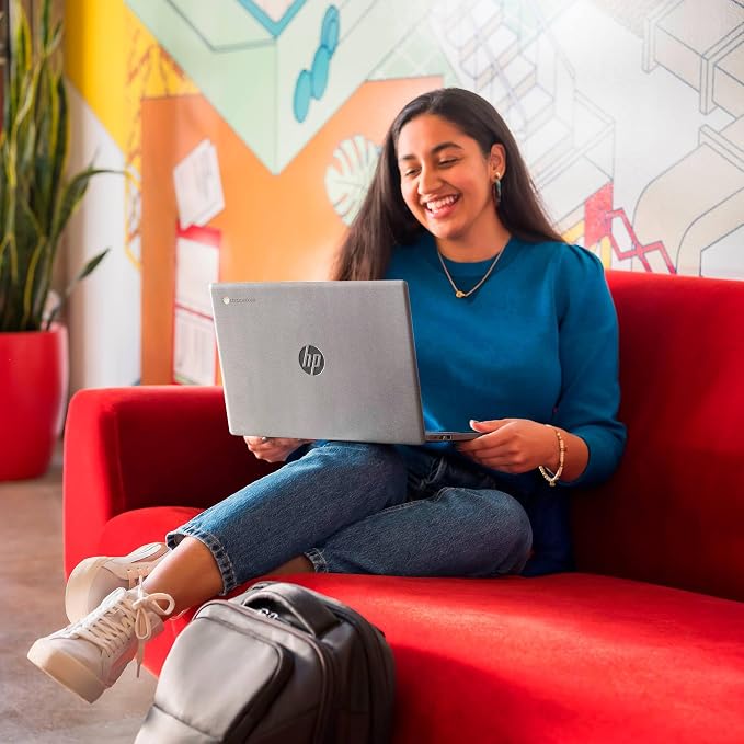 HP 14" Laptop 2026 Student Business, Intel N4500 CPU, 4GB RAM | Copilot AI, Ultra-Portable, Long Battery Life, Fast Charge, Webcam, WiFi 6, Chrome OS for Everyday Use, Gray - Image 9